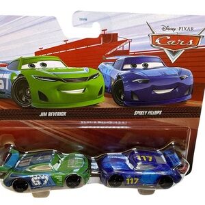 Disney Pixar Cars Jim Reverick & Spikey Fillups Toy Set